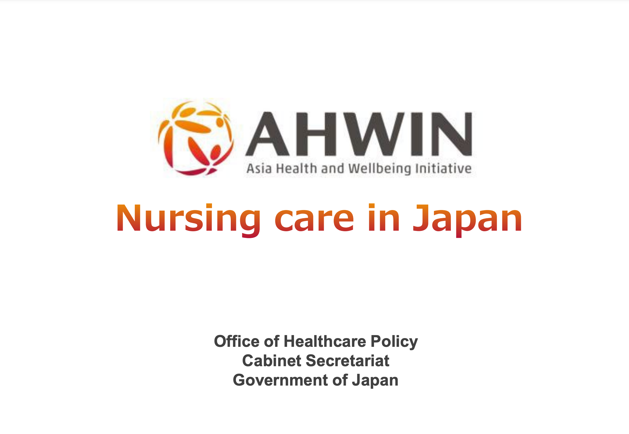 Nursing care in Japan